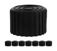 Yardwe 8pcs Rubber End Caps: Floor Protectors For Fitness Gym Equipment Exercise Machine Chairs Tables Sofas Anti-Vibration Floors Mat φ50 Black
