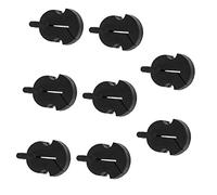 Yardwe 8pcs Rubber Violin Mute, Black Practice Silencer for Beginners, Reduces Volume without Damaging the Bridge, for Violin Practice