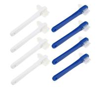 Yardwe 8pcs Soft Denture Toothbrush Portable Dental Cleaner Brush for False Teeth Denture Care at Home