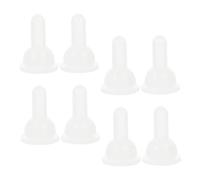 Yardwe 8pcs Soft Pacifiers for Small Animals Comfortable Feeding Nipples for Puppies Kittens and Lambs Easy to Clean Safe Silicone Design for Daily Use