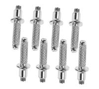 Yardwe 8pcs Tungsten Steel Cane Tips for Hiking Trekking Walking Sticks Durable Foot Accessories for Enhanced Grip and Stability for Rocky Terrain and Outdoor Adventures