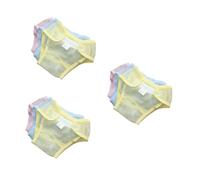 Yardwe 9 PCS Training Pants Breathable Mesh Underwear Reusable Washable Diapers for Summer with Pink Yellow Blue Transition from Diaper to Underwear