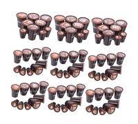 Yardwe 90pcs Japanese Style Mini Coffee Cups Set Realistic Resin Latte Art Mugs Dollhouse Tableware for Micro Landscape Collectible Tiny Drink Accessories for Hobbyists