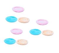 Yardwe 9pcs Warm Sleep Mat Pad for Small Pets Hamster Squirrel Mice Rats Cozy Round Cushion Random for Bedding and Comfort