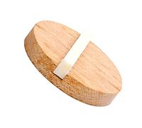 Yardwe Acoustic Guitar Resonator Biscuit Bridge and Nut Kit with Maple Wood and Ox Bone Materials Versatile Design for Guitar Makers and Beginners for Easy Replacement