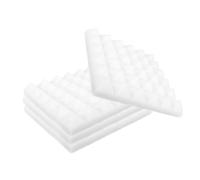 Yardwe Acoustic Wall Panels Soundproofing Panels Sound Absorbing Sponge 4pcs 30x30x5CM Pyramid Silencing Sponge Self-adhesive for Recording Studios Bedrooms Drum Rooms Home Theatres Easy to Install