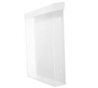 Yardwe Acrylic Wall Mounted Brochure Holder with Lid, 11.6x8.5 Inches, and Waterproof Pamphlet Display Rack for Efficient Organisation of Literature and Marketing Materials in Business