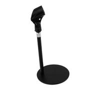 Yardwe Adjustable Compact Desktop Table Microphone Stand with Weighted round Base, Mini Telescopic Mic Desk Mount for Home Studio and Streaming