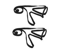 Yardwe Adjustable Neck Microphone Holder Stand Portable Hanging Mic Clip for Stage Performers Hosts Magicians Compact 2pcs Set