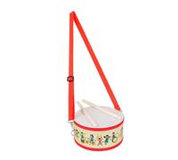 Yardwe Adorable Double Sided Drum Colorful Early Education Music Enhances Listening Skills Musicality Strap for Fun Engaging Percussion Instrument