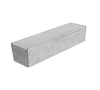 Yardwe Aluminium Guitar Pedal Case Silver Stomp Box Enclosure Replacement Practical Electric Guitar Effects Pedal Board Accessory