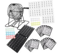 Yardwe American Bingo Game Set Vibrant Educational Board Game for Family Fun for Parties and School Activities Craftsmanship