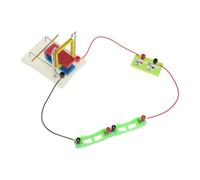 Yardwe Ampere Force Physics Experiment Kit for Electromagnetism Demonstration with Adjustable Rheostat and Magnetic Coil, Safe Plastic and Iron Materials, for Middle School Physics Labs