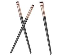 Yardwe Angled Eyeliner Brush Set, Eye Liner Tool, Eyeshadow Brush, Nylon and Abs, Slanted Head for Precise Outlining, Professional and Home Use