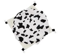Yardwe Animal Hanging Bed for Small Pets Plush Warm Nest Dairy Cow Texture Three Layers for Sugar Gliders and Squirrels Vertical Space and Small