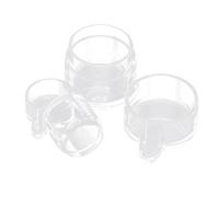 Yardwe Ant Water Feeders with Separate Feeding Port 2pcs Acrylic Visible Ants Drinking Container Easy to Clean Water Feeding Bowls for Outdoor Farms