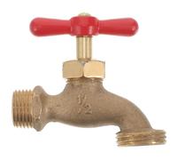 Yardwe Antique Faucet Slowly Faucet for Swimming Pool Yard - Copper Retro Water Spigot Easy to Operate Handle, Wall-Mounted Design