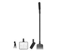 Yardwe Aquarium Cleaning Tool Set Plastic Fish Tank Brush with Sponge Cleaning Brush and Gravel Rake for Stubborn Stain Removal and No Marks Left Fish Tank Bottom Sand