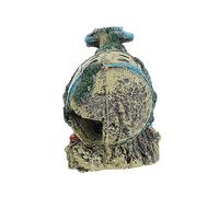 Yardwe Aquarium Decor Submarine Ornament Resin Fish Tank Landscape Decoration for Freshwater Tanks No Cleaning Required with Ancient Underwater Aesthetic