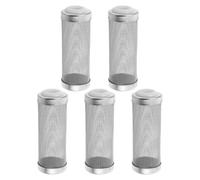 Yardwe Aquarium Filter Intake Cover Stainless Steel Silver 5pcs Fish Tank Mesh Intake Strainer Prevents Shrimp and Fish being Sucked the Filter for Aquarium