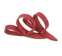 Yardwe Archery Finger Sling Leather Bow Strap to Prevent Dropping and Accuracy 2pcs Red Wrist Strap for Bow String for Training and Target Practice