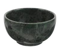 Yardwe Arcshaped Jade Sauna Aromatherapy Stone Cup with Thick Design and Finely Polished Surface, Heat-Resistant Essential Oil Dish for Traditional Finnish Steam Sauna Settings and Beauty