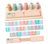 Yardwe Arithmetic Abacus Educational Math Learning Tool for Non Breakable Design Early Education Interactive Develops Calculation Skills and Color Recognition