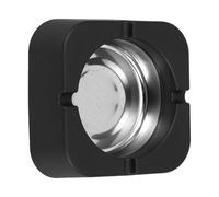 Yardwe Ashtray for Cigarettes & Cigar, Square Portable Black Plastic and Iron Ashtray with 4 Cigar Rests for Home, Office, Patio and Outdoor Use