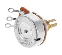 Yardwe Audio Taper Potentiometer Long Split Shaft Teeth Metal Guitar Bass Control Replacement Variable Resistor Low Friction for Electric Guitar Maintenance Repair