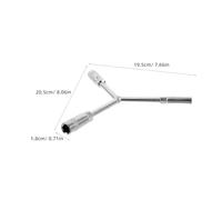 Yardwe Auto Tire Valve Stem Puller Tool 3-Way Y-Shaped Socket Wrench 10mm 12mm Alloy Steel Hex Spanner for Car and Motorcycle Tire Repair