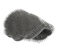 Yardwe Back Scrubber for Shower Wall with Suction Cups Non-Slip Bath Massage Pad and Foot Scrubber Mat Foot Cleaner for Exfoliating Dead Skin and Improving Circulation Grey