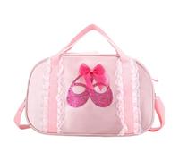 Yardwe Ballet Dance Bag Lightweight Oxford Cloth Pink Crossbody | Zipper Closure, Delicate Pattern Design, Not Easy to Deform, Daily Use, for Little Girl Ballerinas