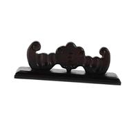 Yardwe Bamboo Flute Display Stand Wooden Desktop Rack for Wind Instrument Classic Chinese Style Holder Intricate Engraving Decorative Flute Stand