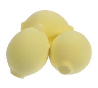 Yardwe Beauty Sponges 3pcs that Don't Soak up Products Yellow Fruit Shaped Makeup Sponge, Hydrophilic Polyurethane with Bounce, for Foundation Application
