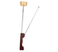 Yardwe Bell with Ergonomic Straight Handle Automatic Extendable and Retractable Prayer Chime for Traditional Chinese Rituals Temple Use Meditation and Home Altars