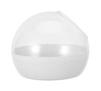 Yardwe Bird Cage Nesting Box Hanging Bird Nest for Budgie and Lovebird, Abs White, 6.1 Inch, Easy-clean Nest for Indoor Breeding and Compact Environments