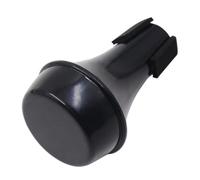 Yardwe Black Abs Mini Trumpet Mute for Beginners Small and Portable Practice Trumpet Mute for Practice and Occasions