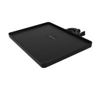 Yardwe Black Clamp-on Sound Card Tray Thickened Medium Size 22x16.5cm Microphone Rack Stand Holder for Live Streaming and Recording Accessories