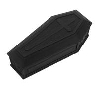 Yardwe Black Coffin Shaped Pet Ashes Box, Pla, 4.72x2.36x1.38in