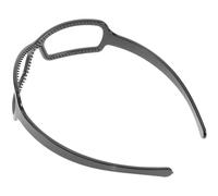 Yardwe Black Fluffy Headband Plastic Sunglasses Frame Shaped Hairband for Women Daily Wearing and Versatile Use, for Washing Face and Doing Makeup