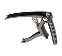 Yardwe Black Guitar Capo with Ergonomic Handle for Acoustic Guitar and Bass Music Accessory for Ukulele and String Instruments Fast-adjust Partial Clamp with Sl esign
