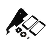 Yardwe Black Plastic Acoustic Guitar Pickguard Impact Protection Decorative Function Lightweight DIY Guitar Part Learners