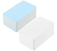 Yardwe Blank Note Cards for Writing and Painting Paperboard 200 Sheets Assorted Colour Vintage Style Word Study Flash Cards for Office and Revision Use