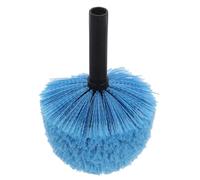 Yardwe Blue Cobweb Duster Brush round Nylon Head and Pp Handle for Outdoor and Shop Cleaning, Efficient Spider Web Remover for Ceilings, Walls, and Gutters