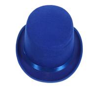 Yardwe Blue Magician Hat Circumference Conjuring Headwear for Halloween Party Cosplay Stage Performance Costume Accessory