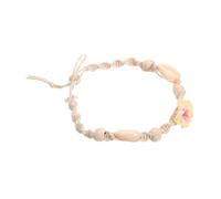 Yardwe Bohemia Style Woven Shell Anklet and Bracelet Lightweight Cotton Thread Bangle for Women and Teens Casual Boho Beach Jewelry for Parties Daily Wear and Vacation Accessories