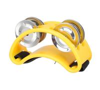Yardwe Boys and Girls Foot Tambourine Double Row Percussion Instrument for Stage and Music Education Develops Coordination and Brain Skills
