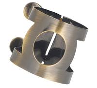 Yardwe Brass Saxophone Ligature for Wind Instrument Players Sturdy Brass Material, Stabilizes the Tube, Portable Design, for Practice and Performance