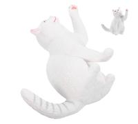 Yardwe British Shorthair Cat Figurine Realistic Cat Statue for Desktop Decoration for Home Garden Balcony Decor