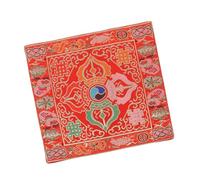 Yardwe Buddhism Prop Dual Layer Sound Bowl Mat Religious Singing Bowl Cushion Creative Design for Enhanced Experience Durable Non Slip Pad for Meditation and Decor